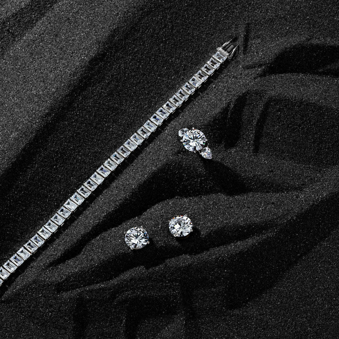 Interstellar Emerald Cut Tennis Bracelet