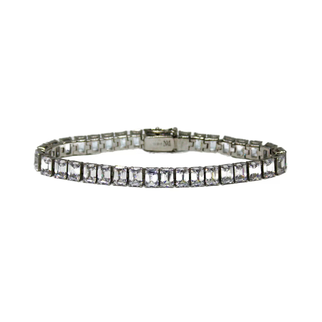 Interstellar Emerald Cut Tennis Bracelet