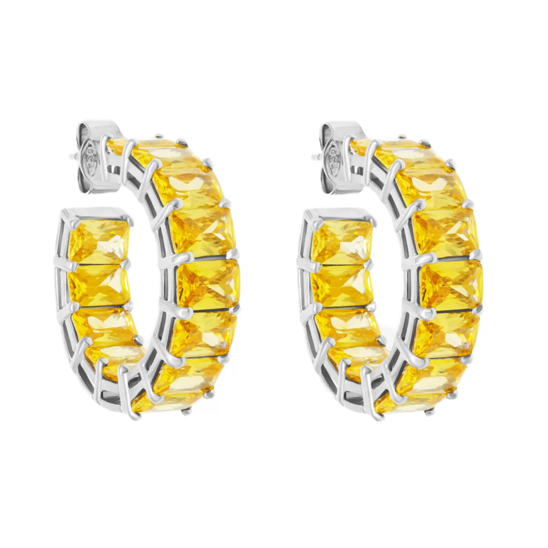 Saturn Hoop Earrings