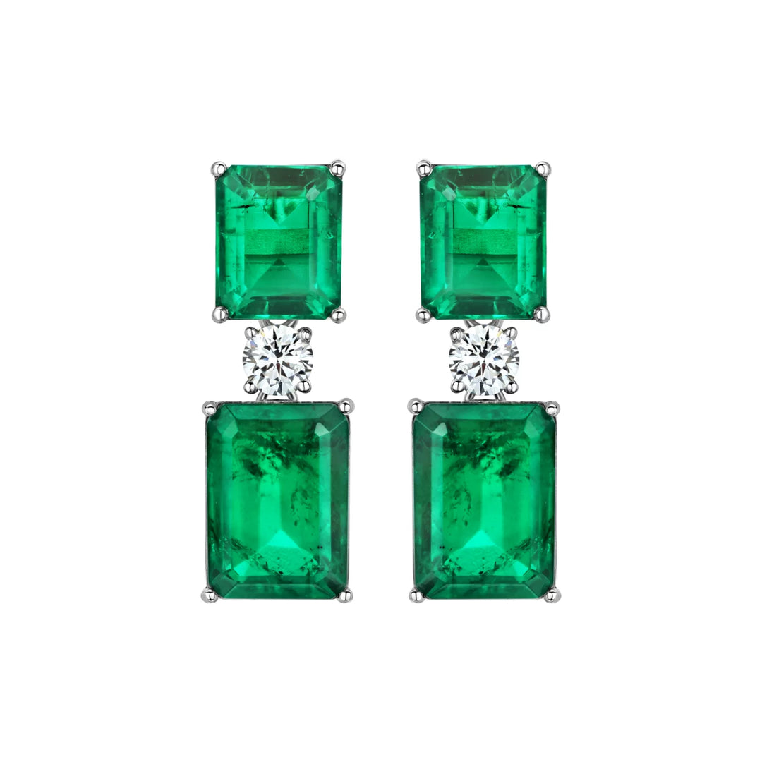 “Esmeralda” Colombian Emerald Earrings