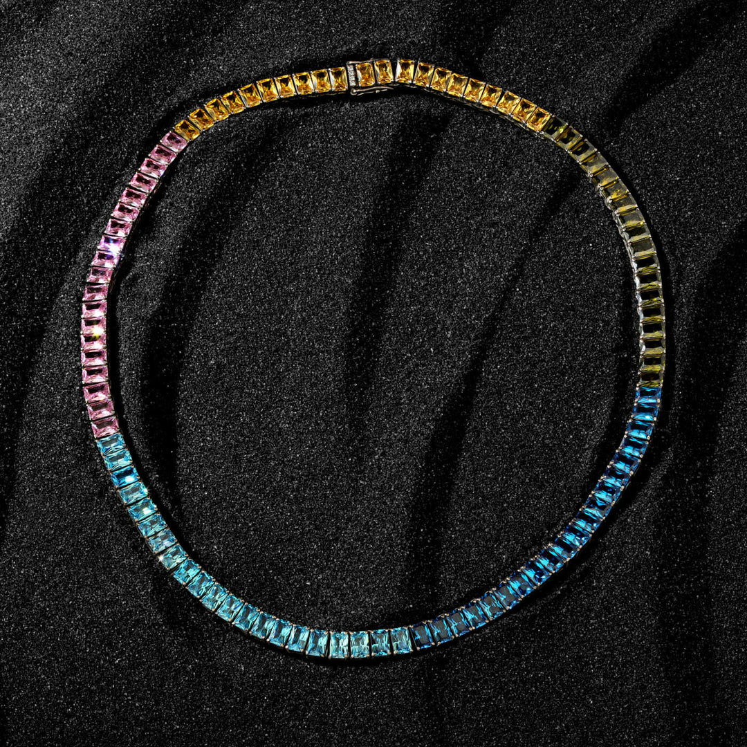 Multicolour Andromeda Tennis Necklace