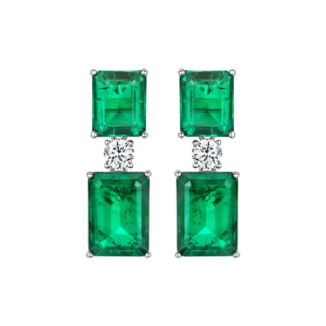 “Esmeralda” Colombian Emerald Earrings